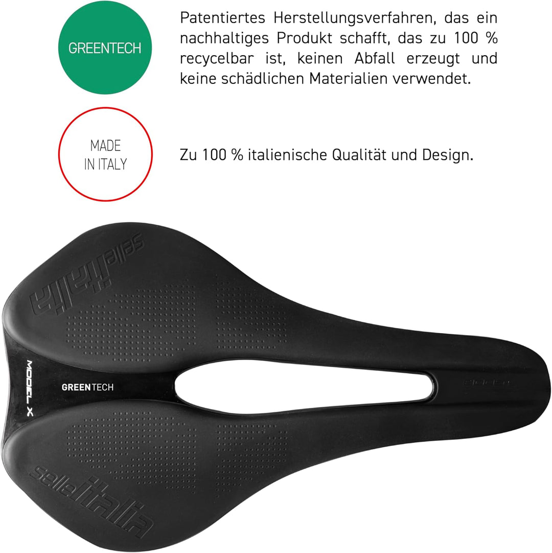 Modell X Green Superflow grauer Sattel – L3