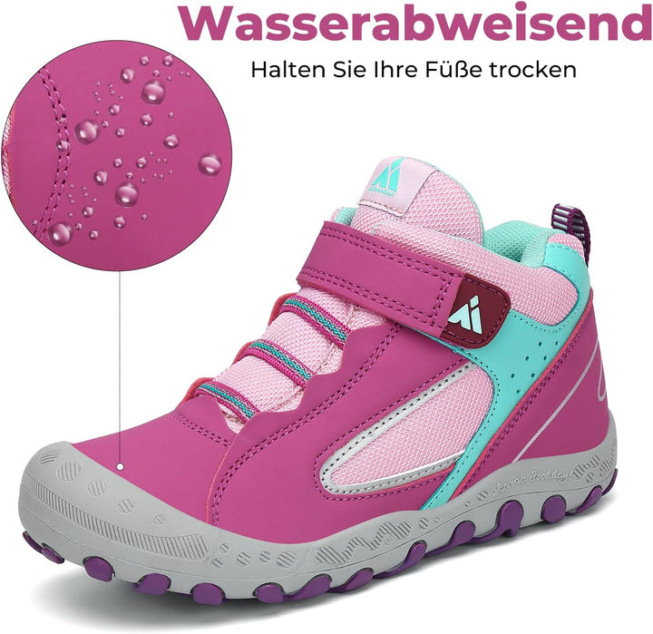 Mishansha Kinder Trekking- &amp; Wanderschuhe Jungen Mädchen Wanderstiefel Outdoor Trekkingschuhe 31 EU