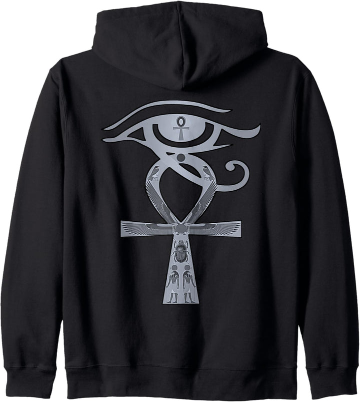 Ancient Egypt Egyptian God Horus Ankh Kapuzenjacke
