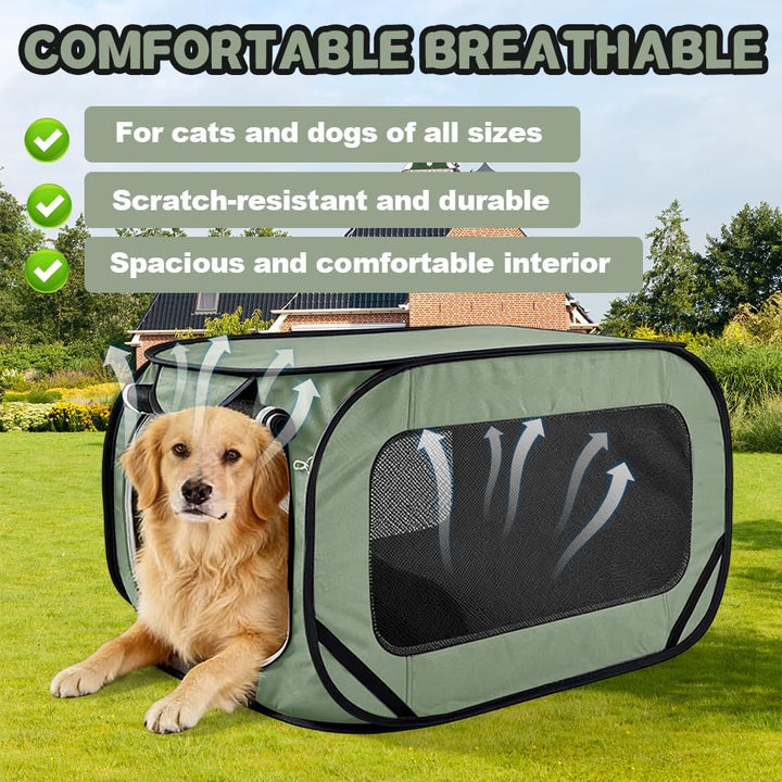 Faltbare Hundebox &amp; Transportbox für Katze, Hundetransportbox Hundebox Faltbar, Katzentragetasche, 9