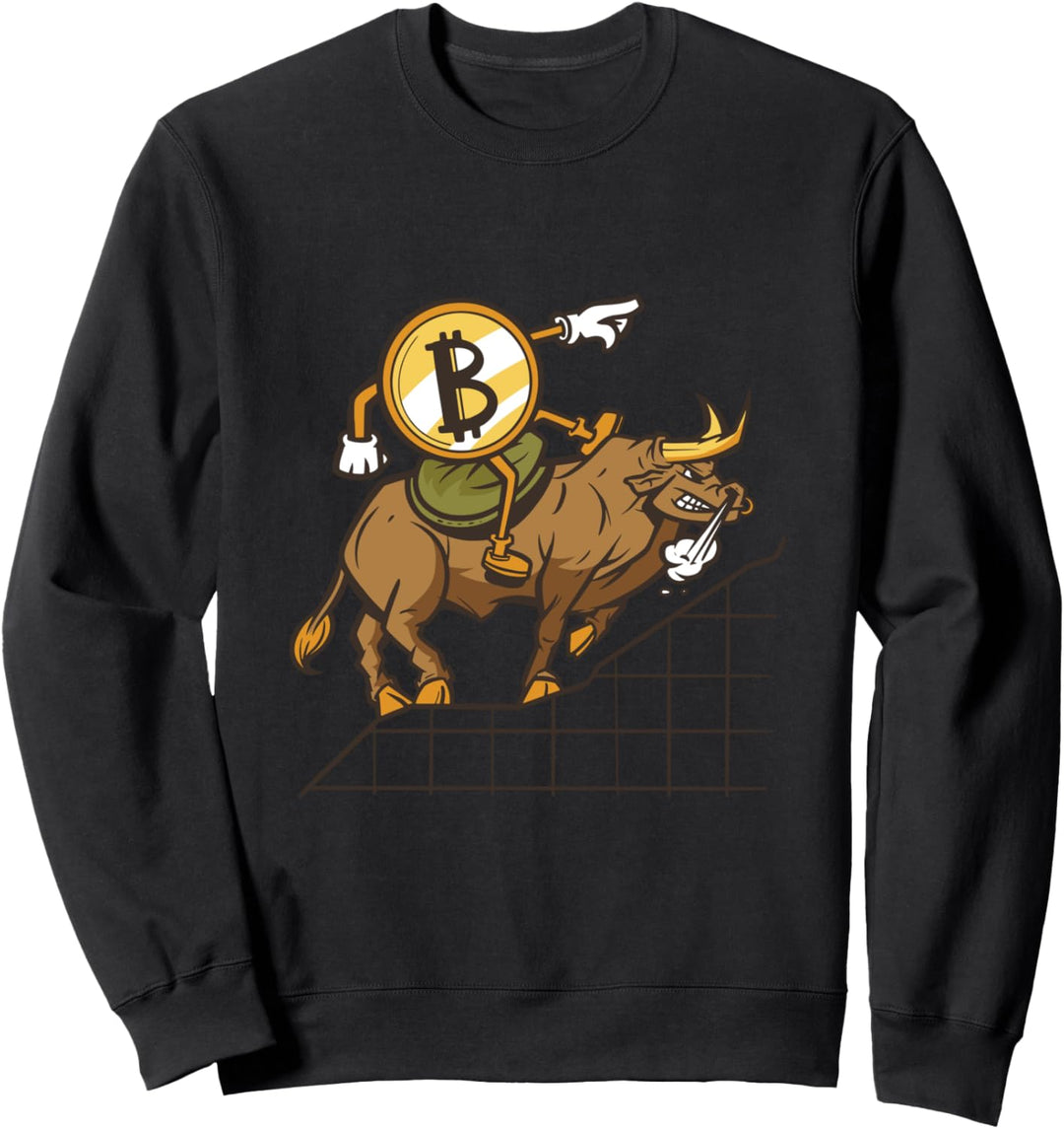 Bitcoin Bull Run Kryptowährung Blockchain Tech Sweatshirt