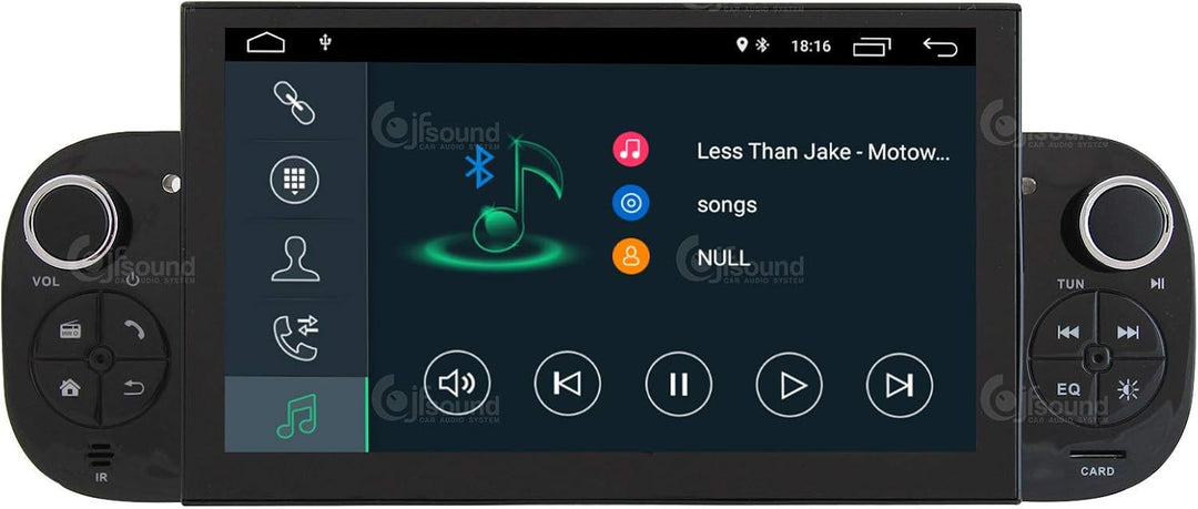 Costum fit Autoradio für FIAT Panda Android GPS Bluetooth WiFi Dab USB Full HD Touchscreen Display 7
