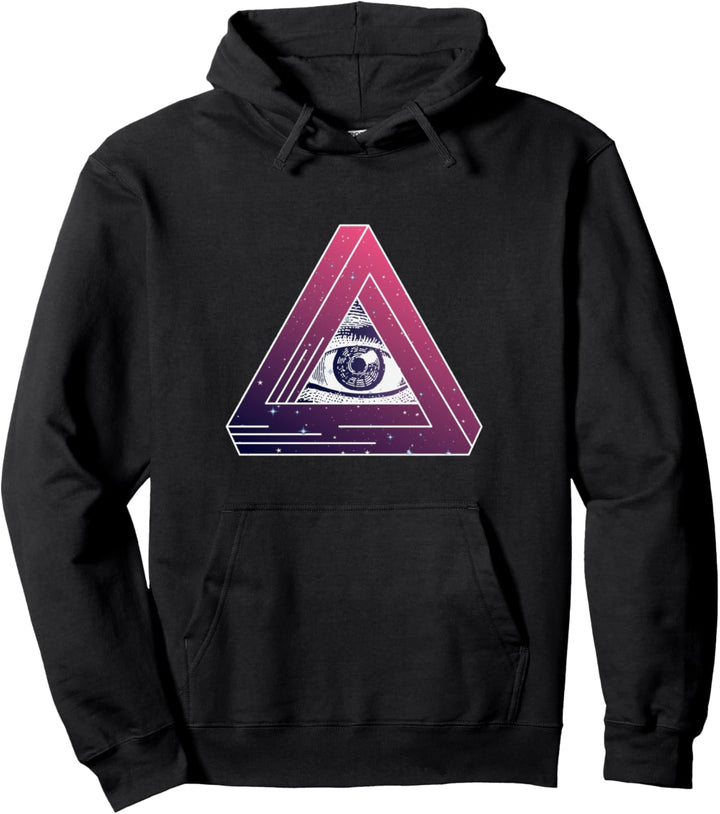 Runder Kreis für Freimaurer, Motiv: Illuminati Pullover Hoodie