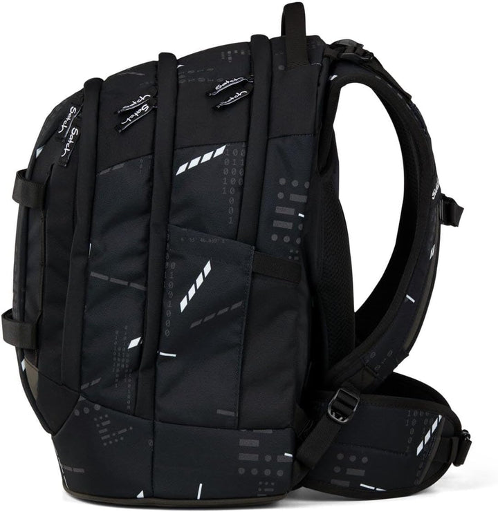 Satch Pack Schulrucksack Set 2tlg. inkl. Pencil Slider (Ninja Matrix), Ninja Matrix
