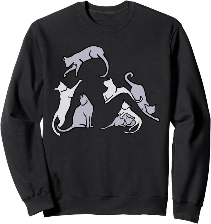 Lustige Katze Modell Mädchen für Beste Mama Papa jemals Sweatshirt