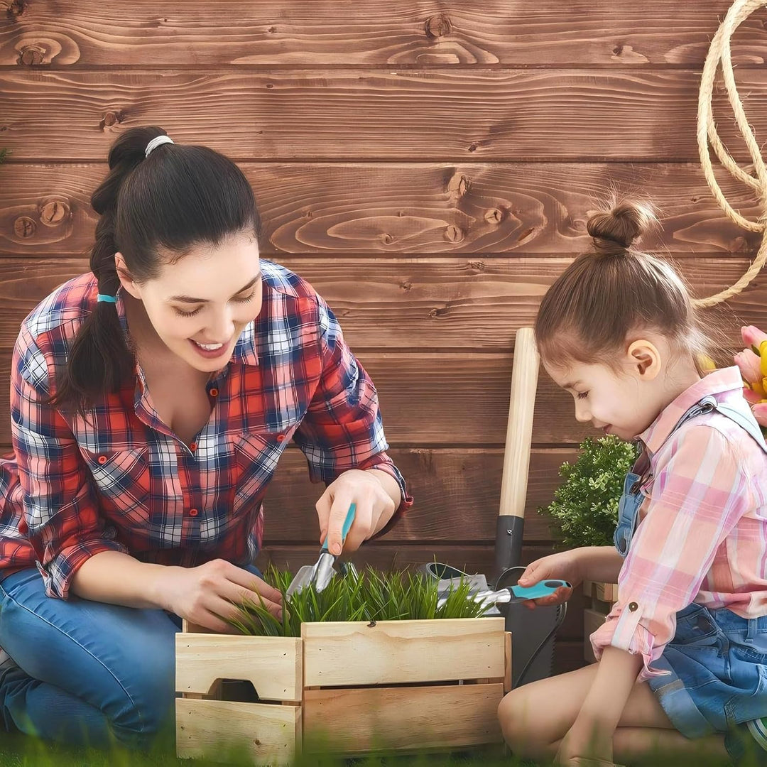 7 Stück Gartenwerkzeug-Set,Gartengeräte,Garten Zubehör,Garten Hand Werkzeuge,Gartenzubehör mit Pflan