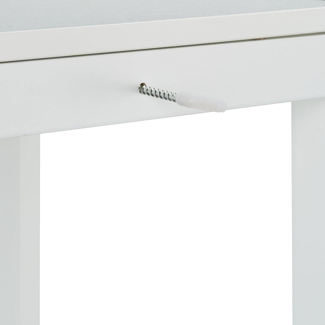 Relaxdays Badezimmerschrank, HxBxT: 129 x 30 x 30 cm, 4 Fächer, MDF, schmaler Badschrank, Badezimmer