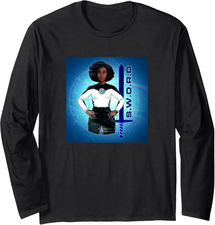 Marvel WandaVision Monica Rambeau S.W.O.R.D. Poster Langarmshirt
