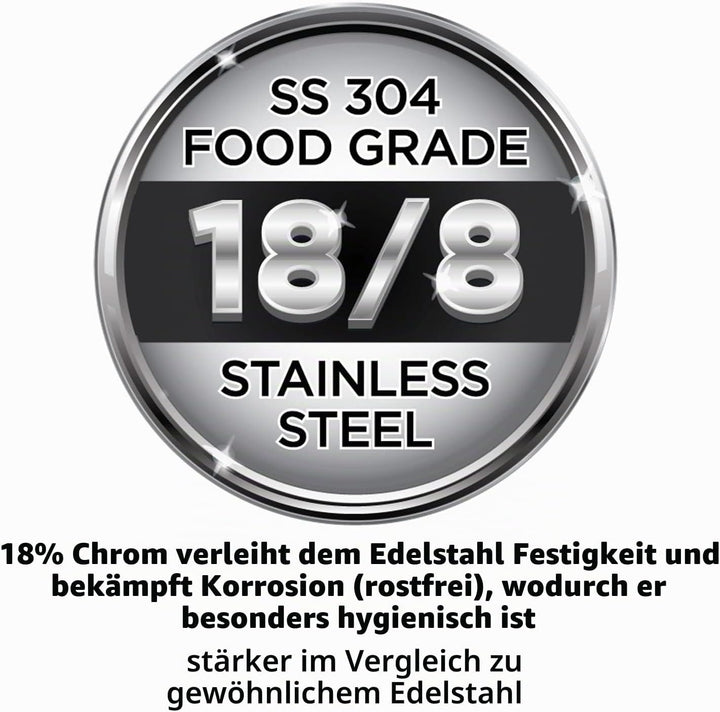 HAWKINS B85 Schnellkochtopf, 8 l, silberfarben, Edelstahl, Silber