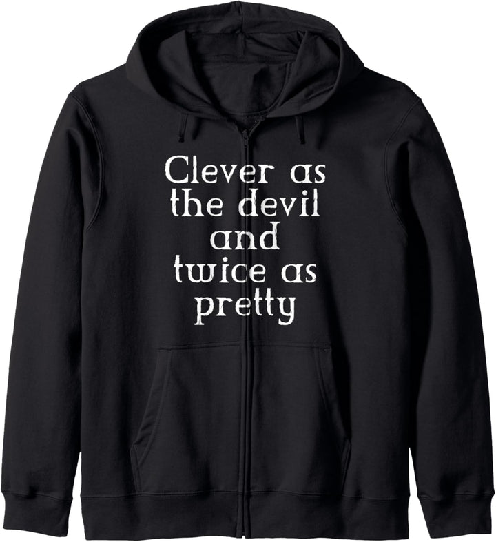 Clever As The Devil Aesthetic Emo Goth Punk Gift Kapuzenjacke