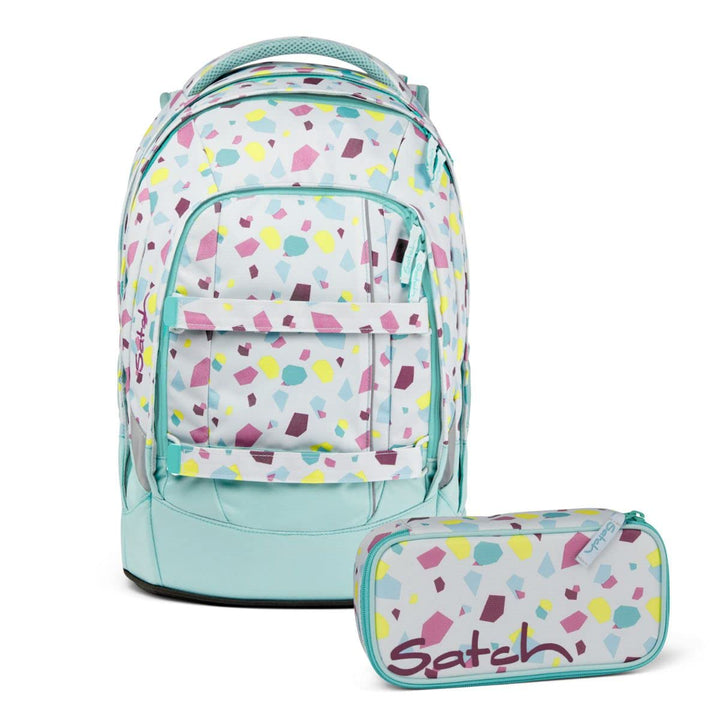 satch Pack Schulrucksack Set 2tlg. mit Schlamperbox Dreamy Mosaic, Dreamy Mosaic
