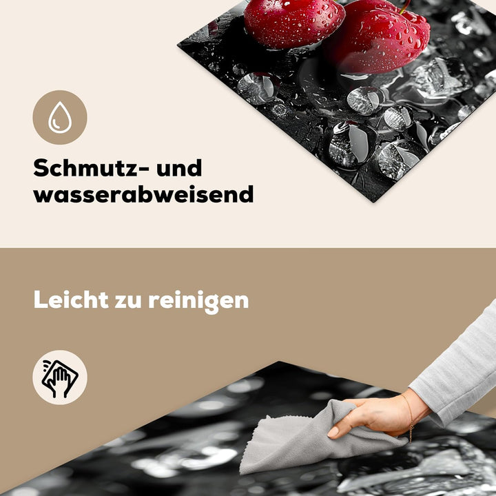 KitchenYeah© Herdabdeckplatte 59x51 cm Einteilig Herdabdeckung Abdeckplatte für Ceranfeld Abdeckung