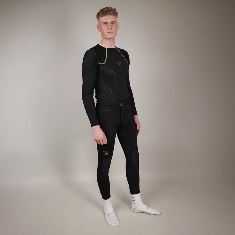 KEEPERsport PowerPadded Longsleeve Underwear Shirt Herren 140 Schwarz/Gelb, 140 Schwarz/Gelb