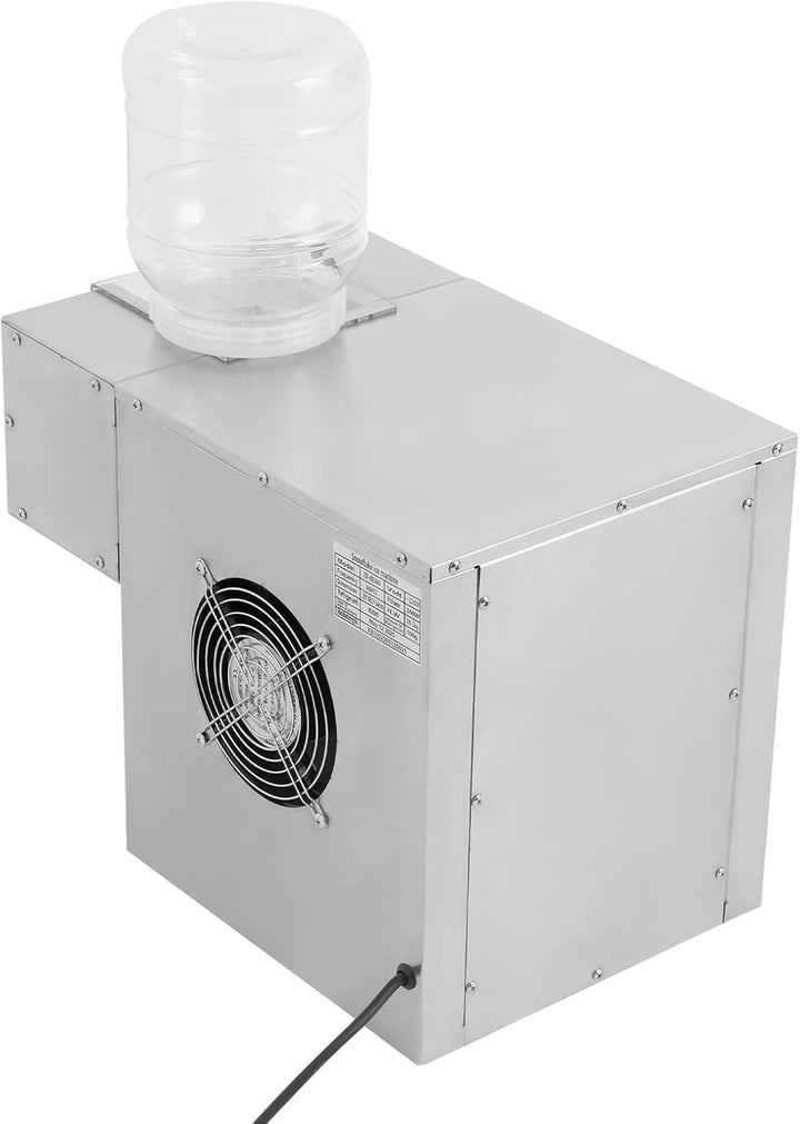 OUKANING Kommerzielle Schneeflocken-Eisbereiter Edelstahl mit 2x5L Behältern - Schneeeis-Maschine mi