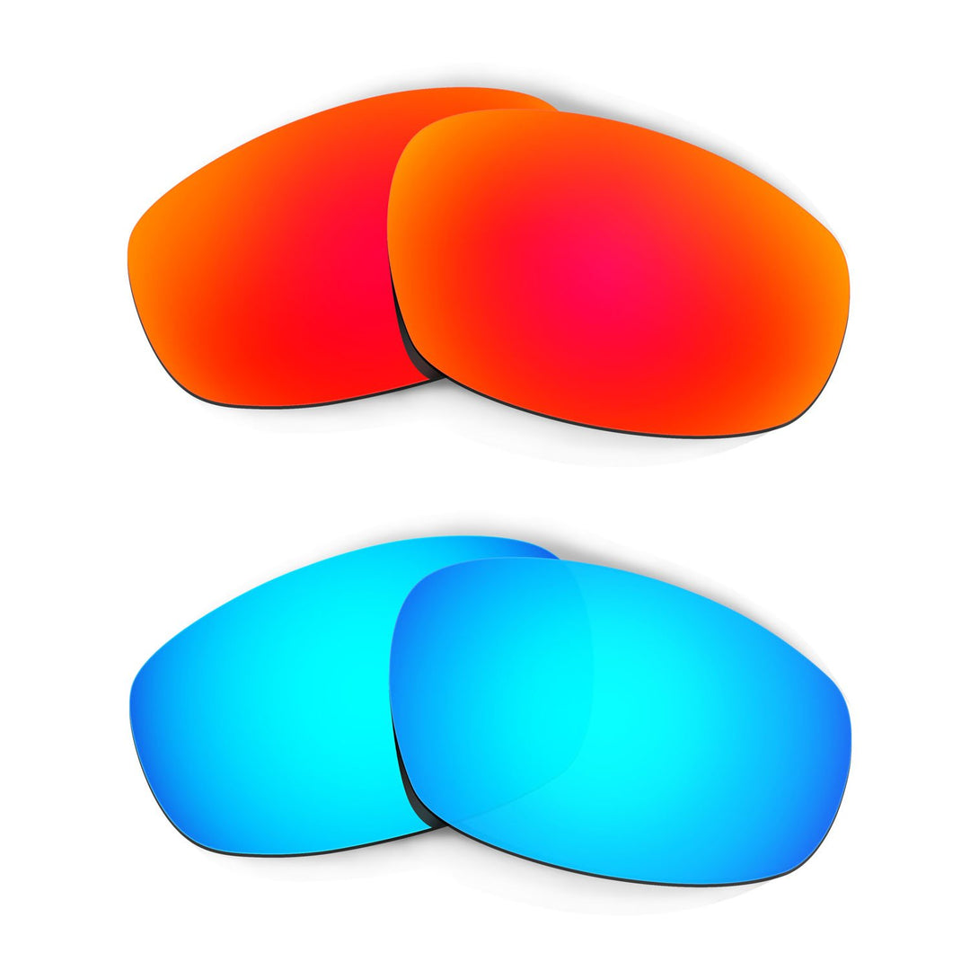 HKUCO Plus Mens Replacement Lenses For Oakley Split Jacket Red/Blue Sunglasses