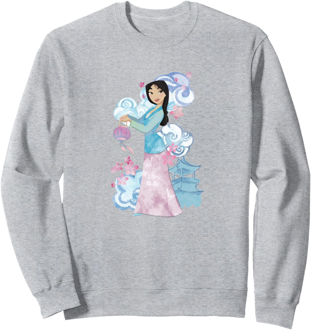 Disney Mulan Watercolor Portrait Sweatshirt
