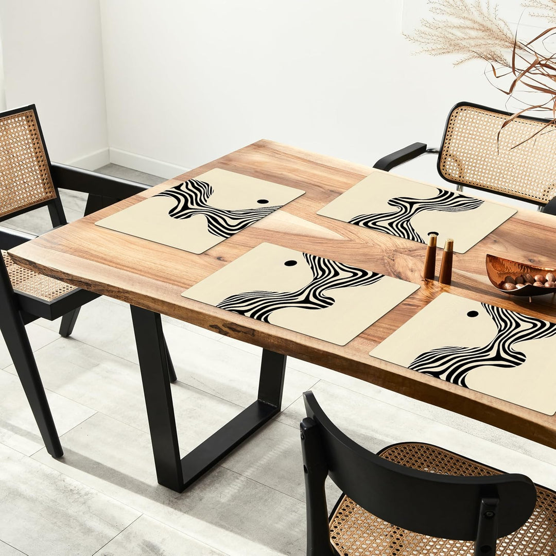 KitchenYeah© Platzsets Abwaschbar 6-Teilig 45x30 cm Tischsets Platzdeckchen Platzset Unterlage Tisch