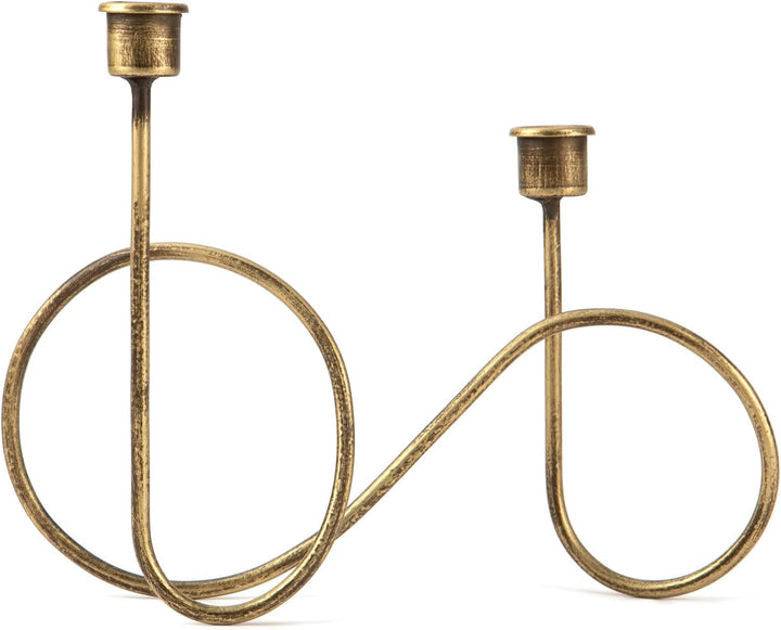 Kerzenhalter aus gedrehtem Messing