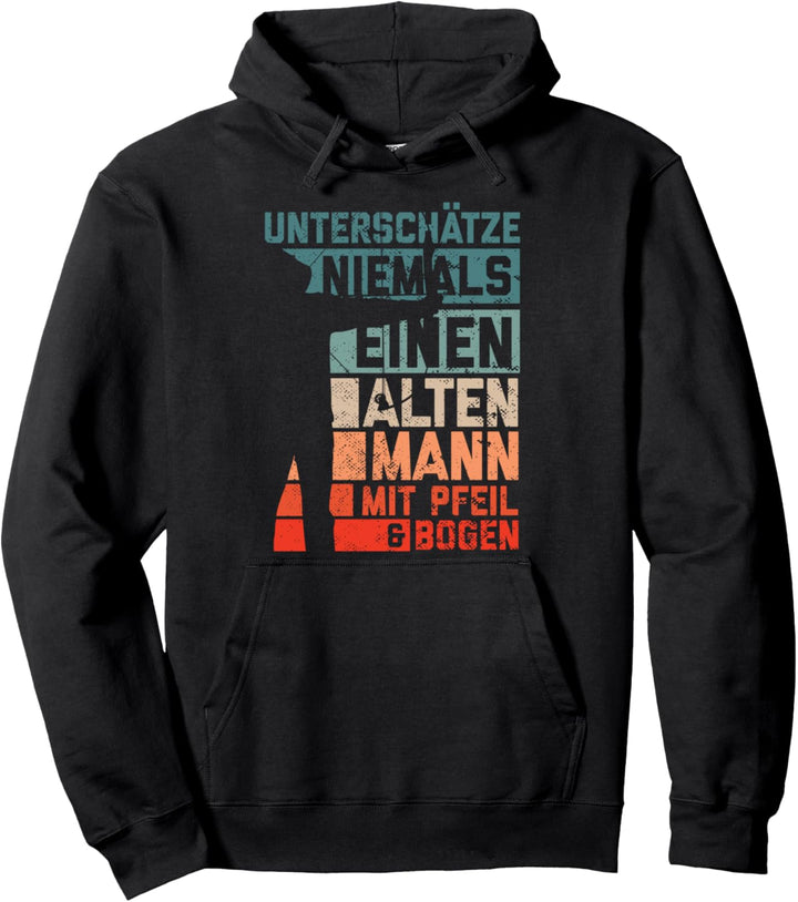 Bogenschiessen Bogensport Bogenschütze Pfeil Männer Geschenk Pullover Hoodie