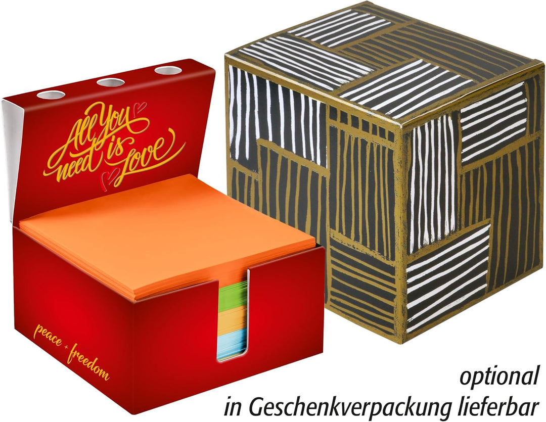 Zettelbox „handmade“, personalisierbar mit deinen eigenen Bildern, stabil verarbeiteter 400g Hartkar