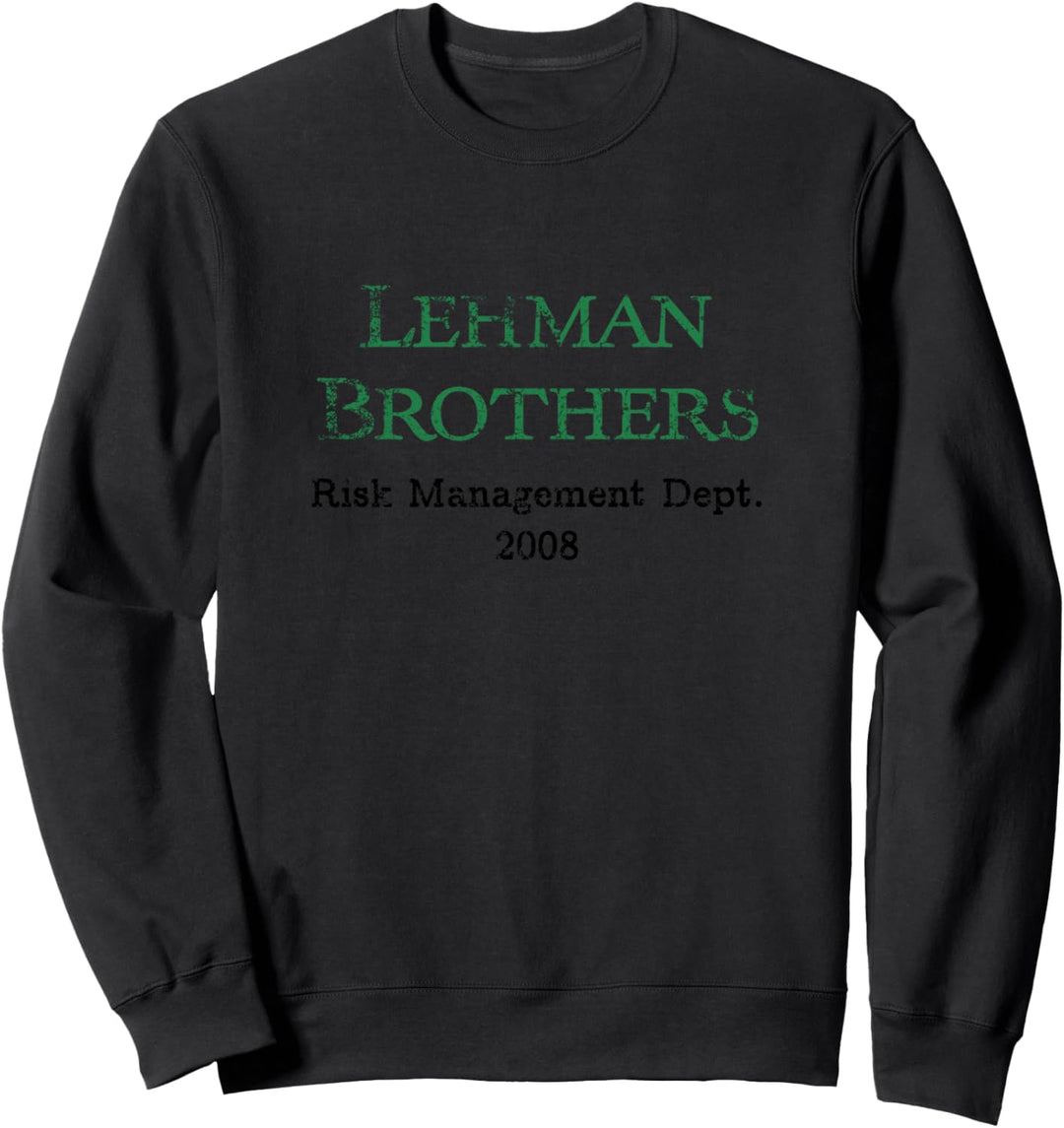 Lehman Risk Management Dept Schwarz Distressed Lehman Vintage C Sweatshirt