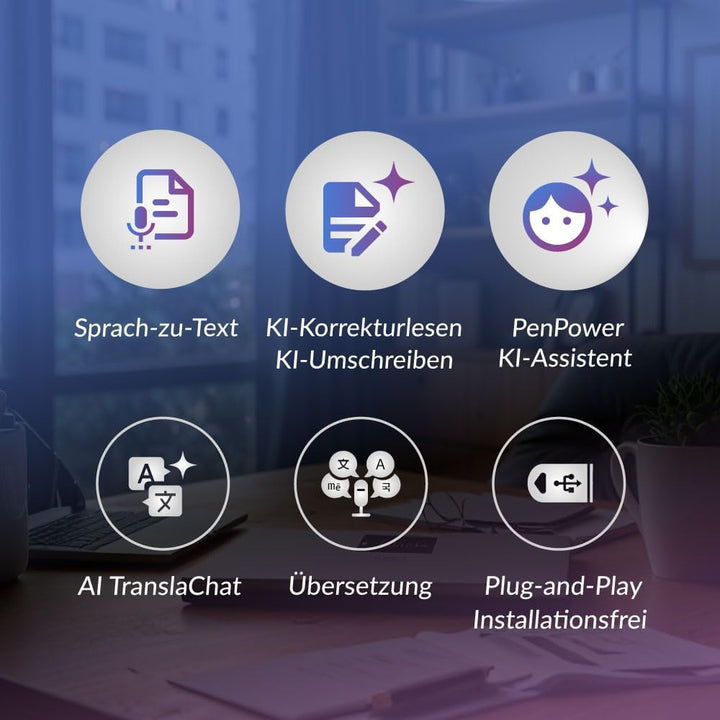 AI VoiceWriter - Smart Diktat &amp; AI Schreibassistent für Windows &amp; Mac | USB-Dongle &amp; mobile App für