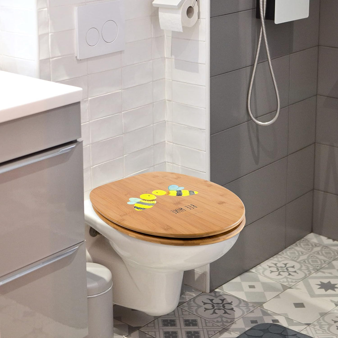 Mr. &amp; Mrs. Panda Motiv WC Sitz Biene Liebe - Geschenk, Wespe, Klodeckel, Klobrille, Toilette, WC-Sit