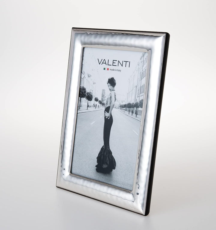 Valenti&amp;Co. - Bilderrahmen - Silber in gehämmerter Optik - glänzend Hochzeit, zum Geburtstag von Fre