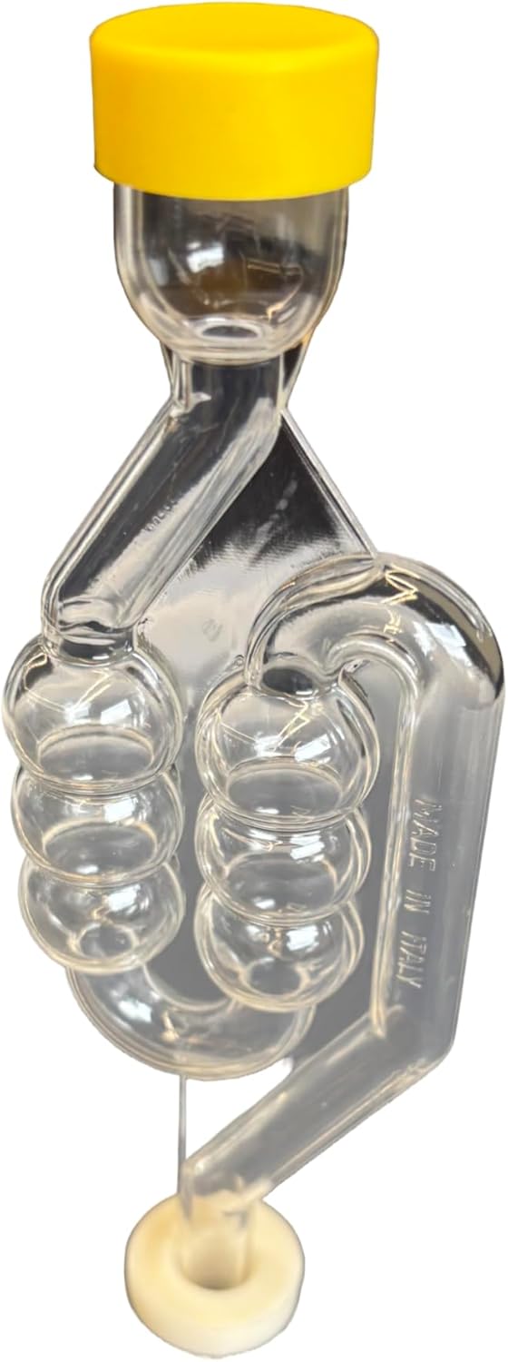 Gärbehälter 5L Fermentationsbehälter mit Gärröhrchen Deckel Dichtgummi Gäreimer Eimer für Bier Wein