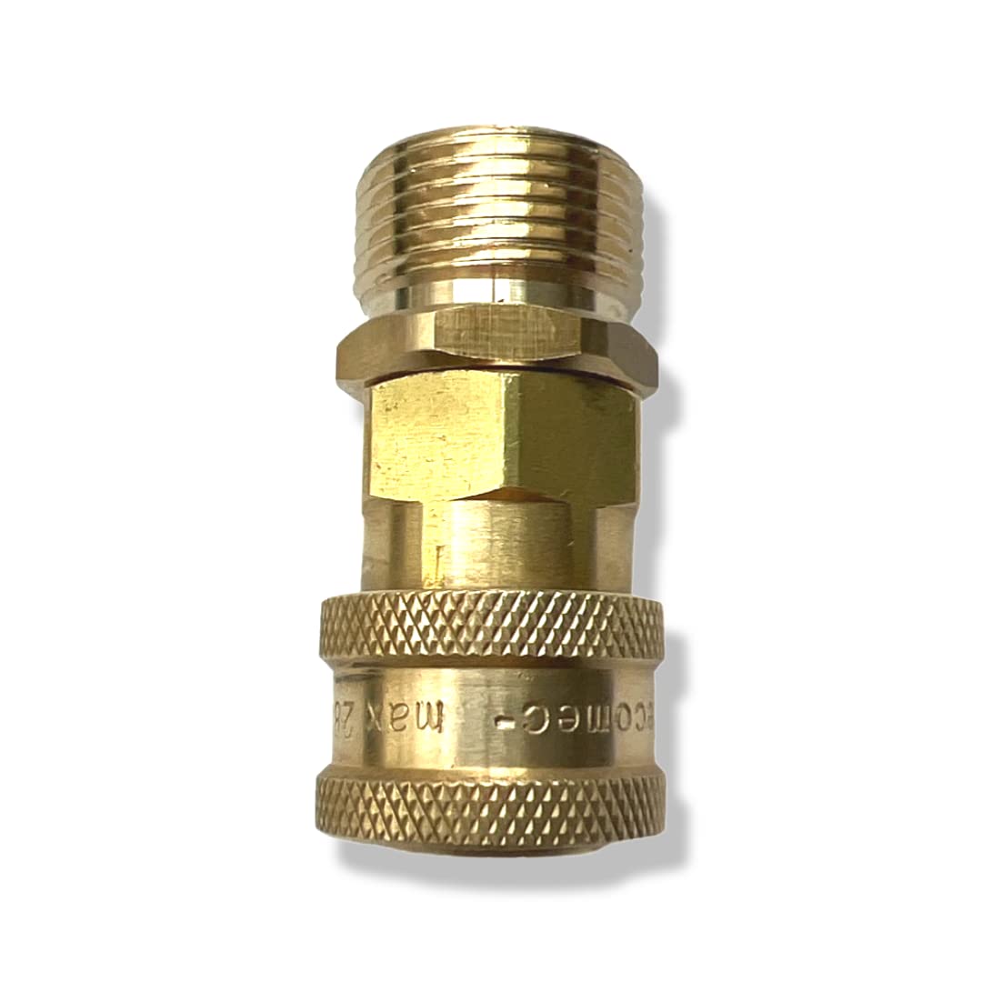 M&amp;M Smartek Schnellkupplungsanschluss Bajonettadapter 1/4" für Hochdruckreiniger wie – kompatibel zu
