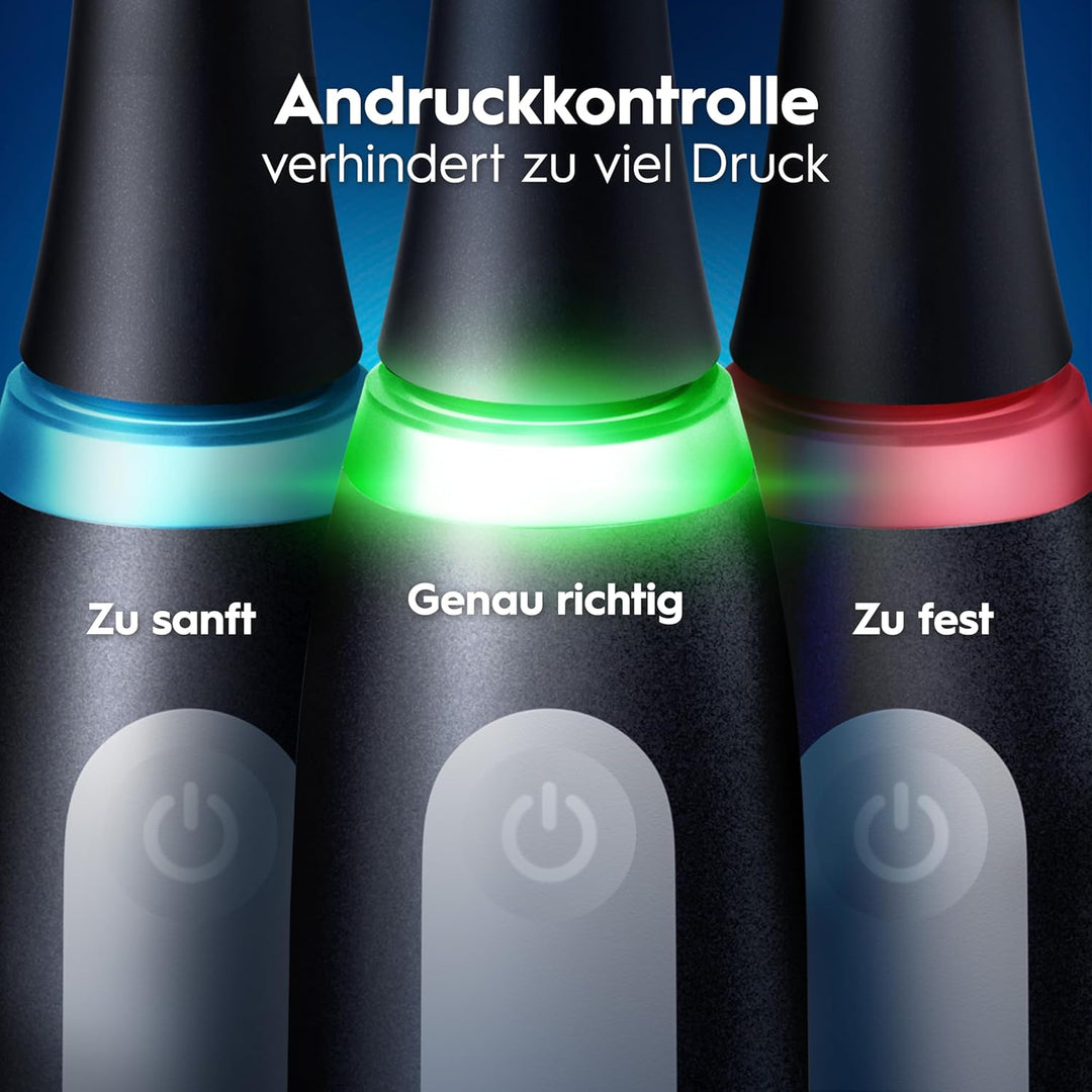 Oral-B iO Series 3 Elektrische Zahnbürste oder Electric Toothbrush, Doppelpack, 2 Aufsteckbürsten, 3