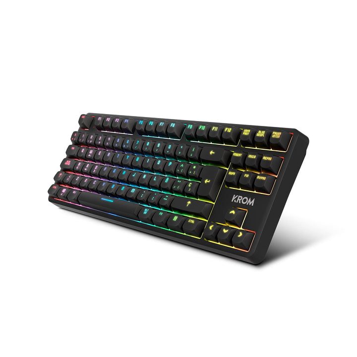 KROM KERNEL PRO - Mechanische Gaming-Tastatur RGB 18 Effekte, Bluetooth 5.3, 2.4 GHz und USB, TKL-Fo