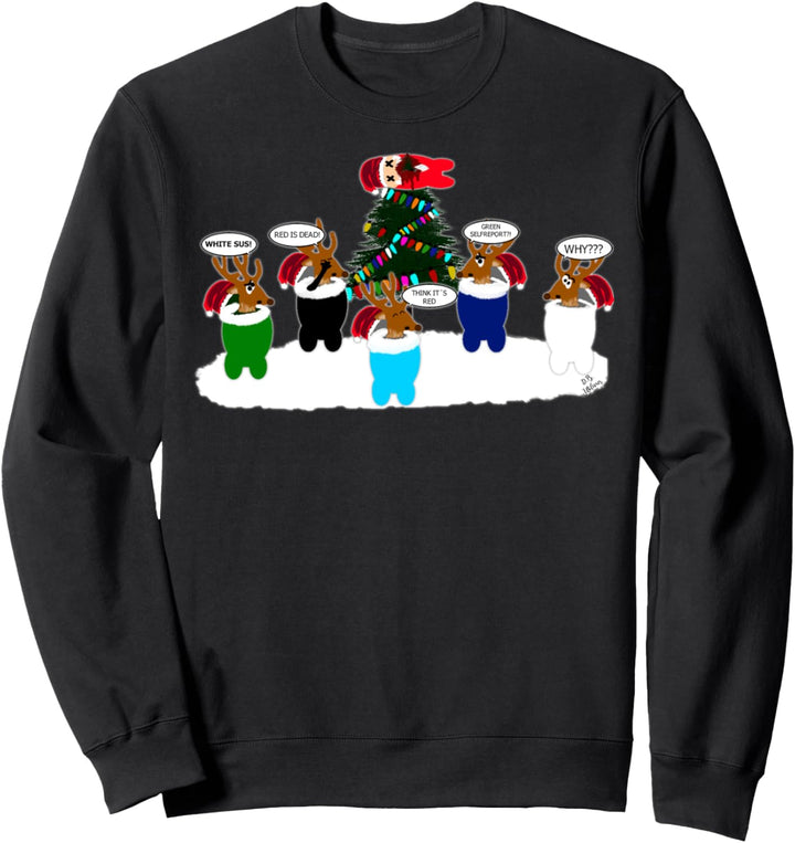 gamer Weihnachtspulli Rentier hässliches Weihnachts Sweatshirt