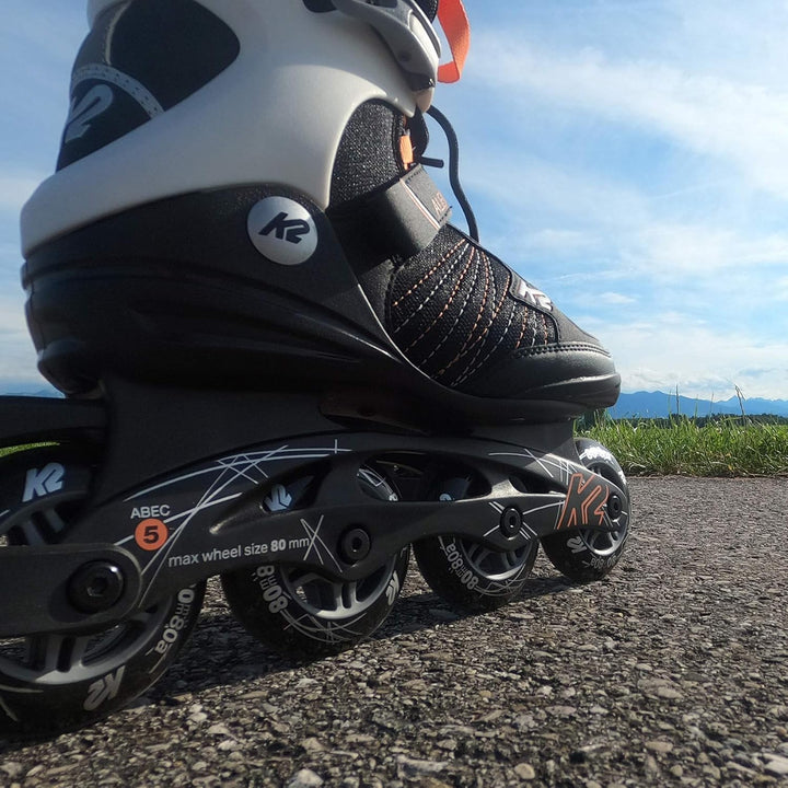 K2 Damen Alexis 80 Inline Skates EU: 36.5 (UK: 4 / US: 6.5) black - orange, EU: 36.5 (UK: 4 / US: 6.