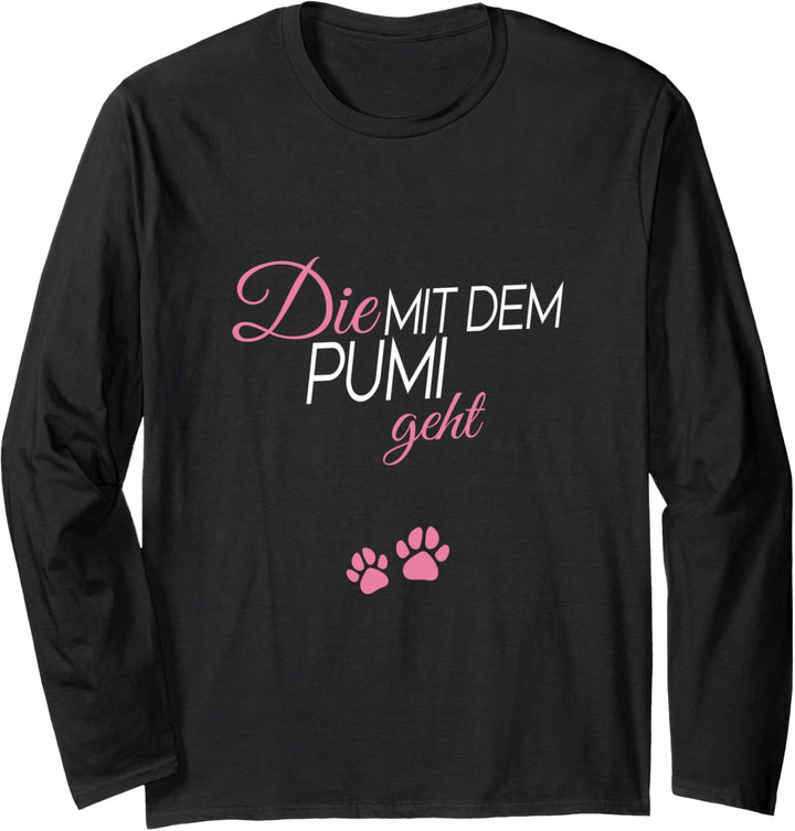 Die mit dem Pumi geht Langarmshirt