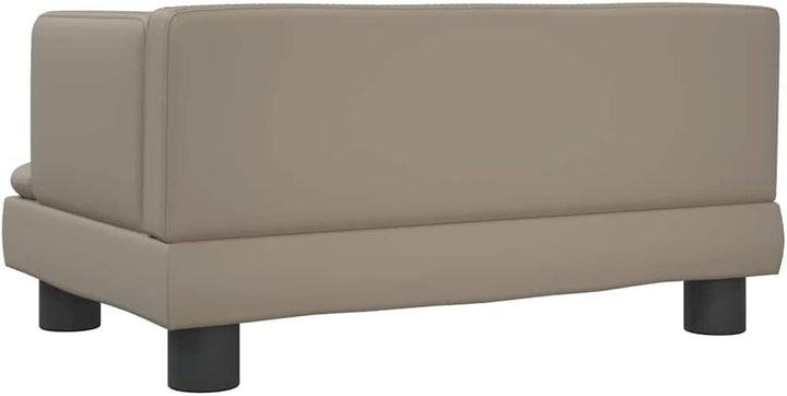 vidaXL Kindersofa Cappuccino-Braun 60x40x30 cm Kunstleder 60 x 40 x 30 cm Cappuccino, 60 x 40 x 30 c