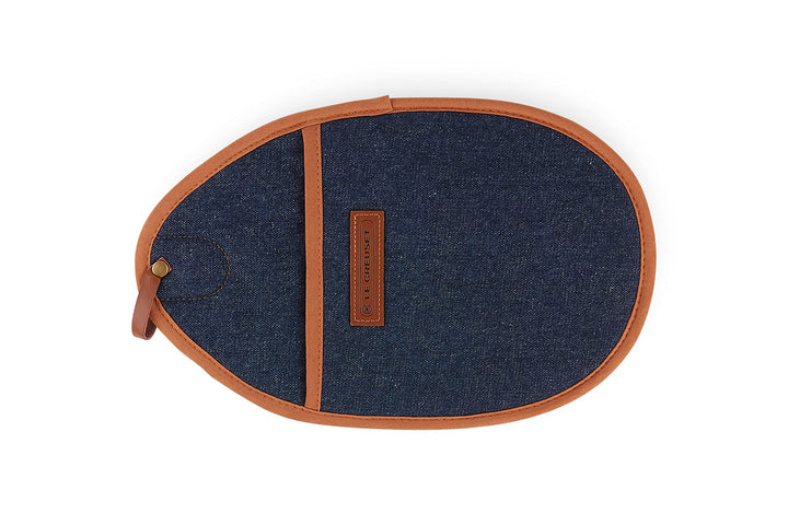 Le Creuset Topflappen, 100% Baumwolle, 12.5 in / 32 cm lang, Dark Blue Denim, 45200007760800, Dark B