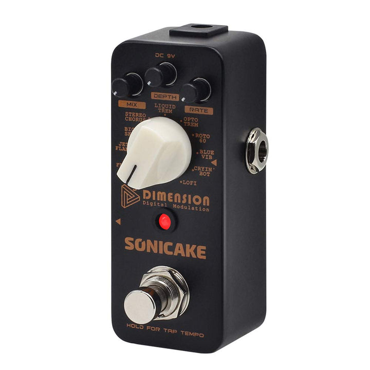 SONICAKE Modulation Gitarre Effektpedal 11 Modus für Phaser Flanger Chorus Tremolo Vibrato Autowah u