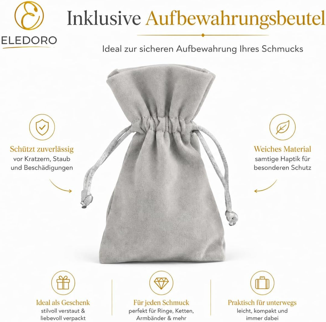 Damen Edelstein-Kette 80cm – 8mm Naturstein-Perlenkette handgeknotet | Ohne Verschluss | Spirituelle