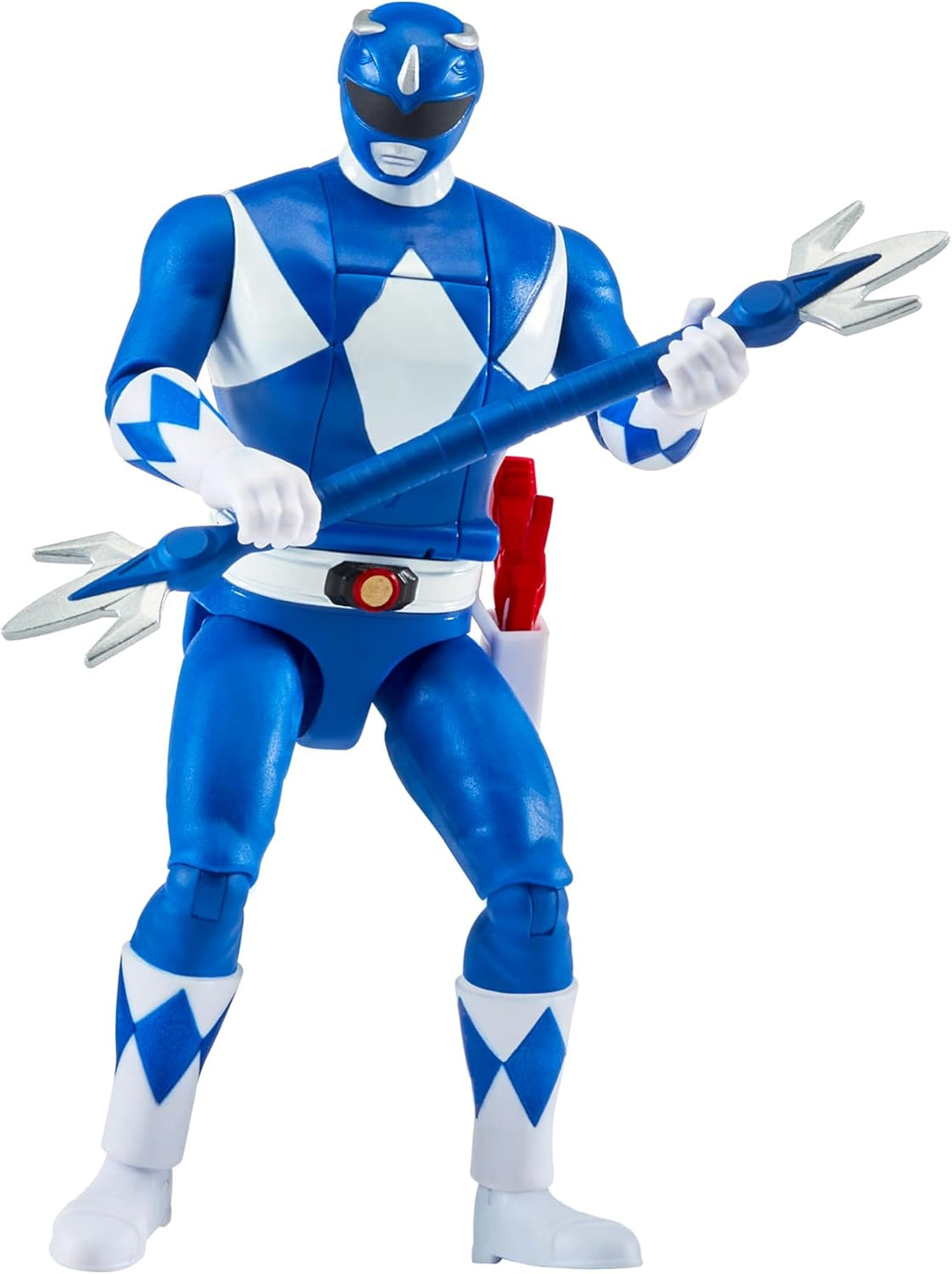 Power Rangers - Auto-Morphin, 2-in-1-Figur mit Gelenken, 15 cm, Blauer Ranger – Billy Cranston, für