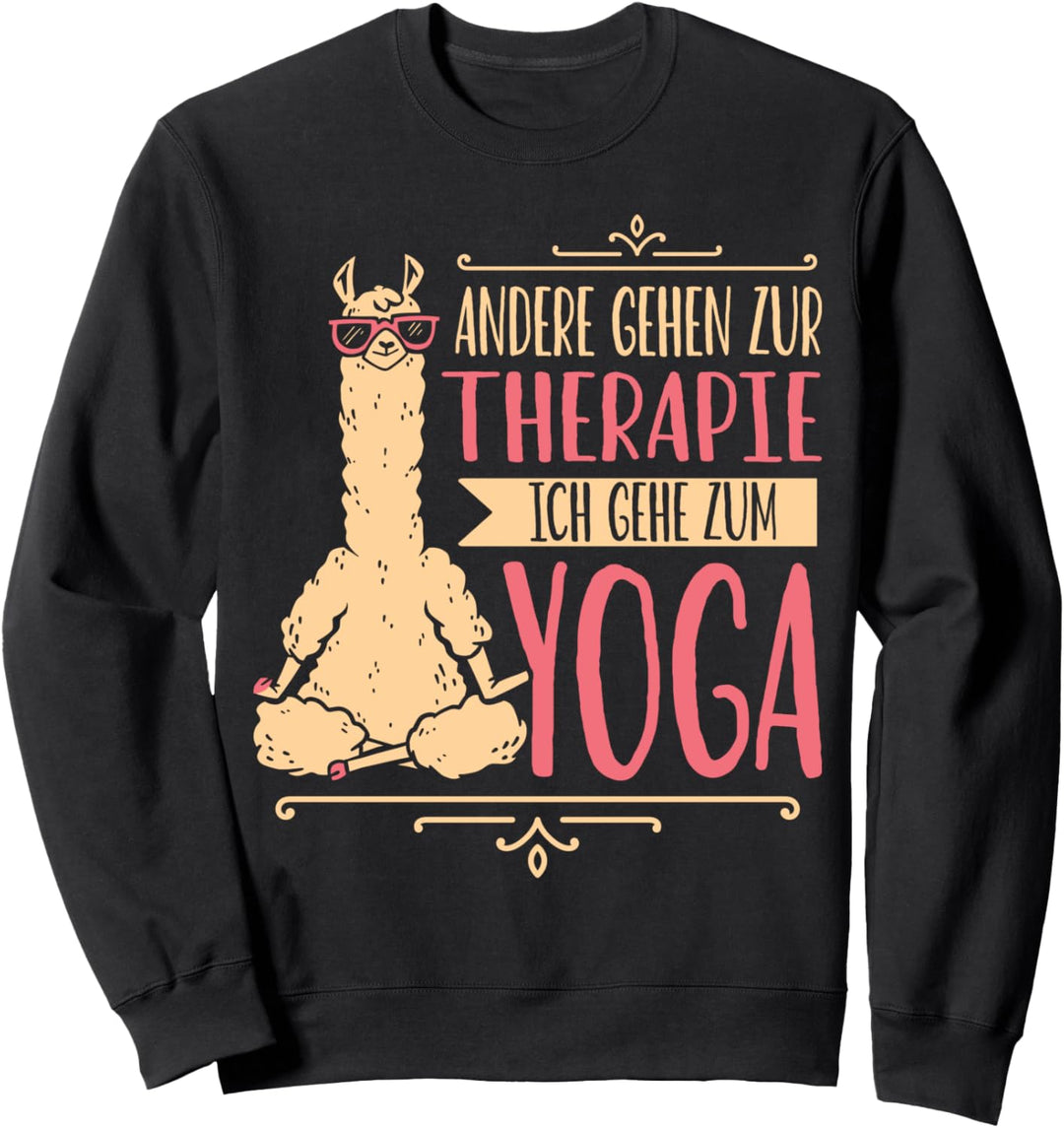Yoga Alpaka Meditation, Ich gehe zum Yoga Sweatshirt