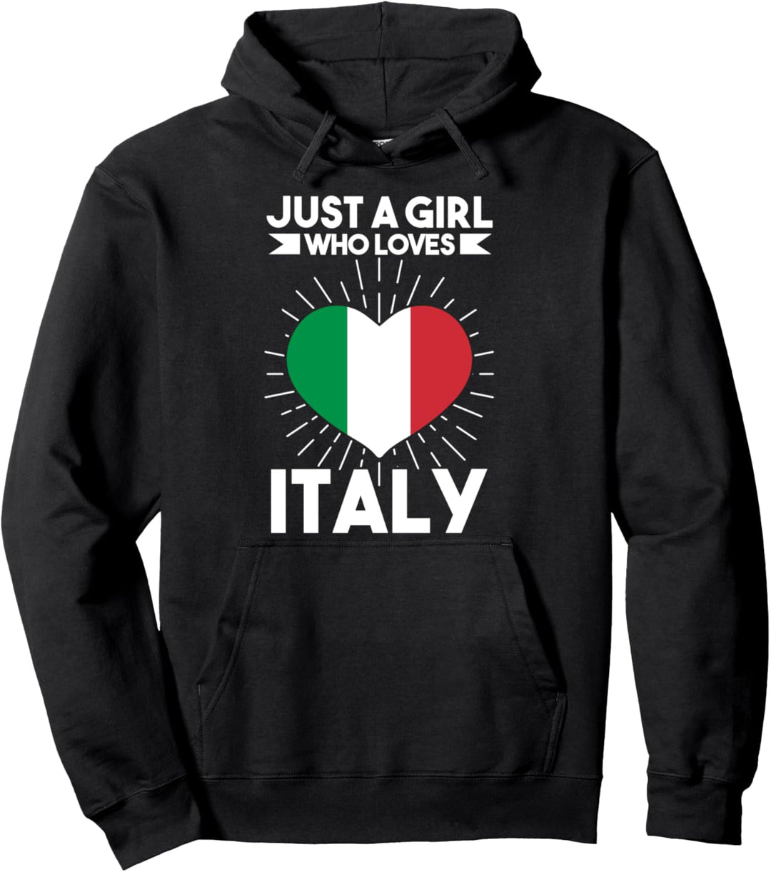 Nur ein Mädchen, das Italien Italien liebt Pullover Hoodie