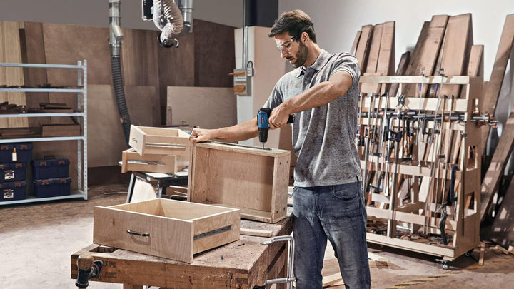 Bosch Professional 12V System Akku Schlagbohrschrauber GSB 12V-30 (inkl. 2x2.0Ah Akku, Schnellladege