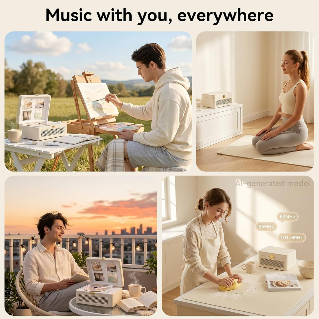 CD Player Tragbar Bluetooth: Kegaudio Radio mit CD-Player Tragbarer mit Lautsprecher Fernbedienung U
