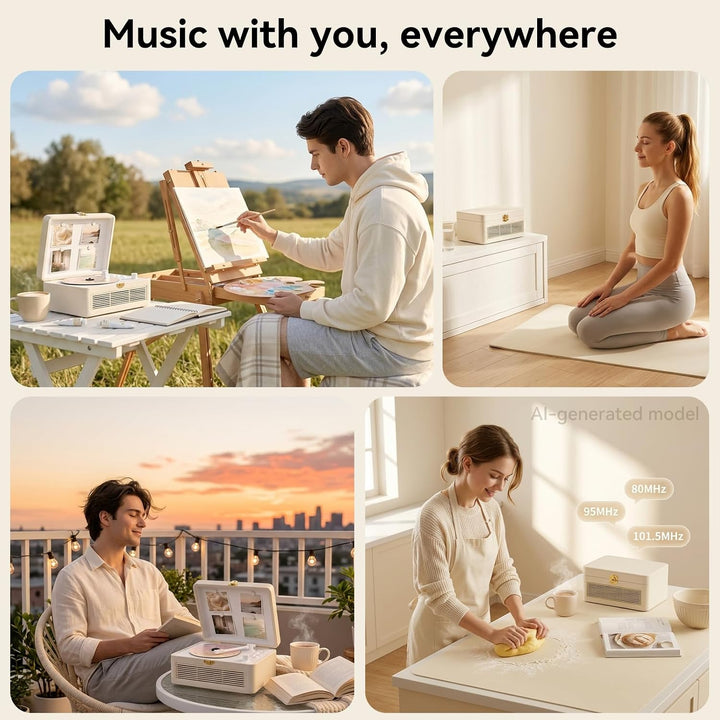 CD Player Tragbar Bluetooth: Kegaudio Radio mit CD-Player Tragbarer mit Lautsprecher Fernbedienung U