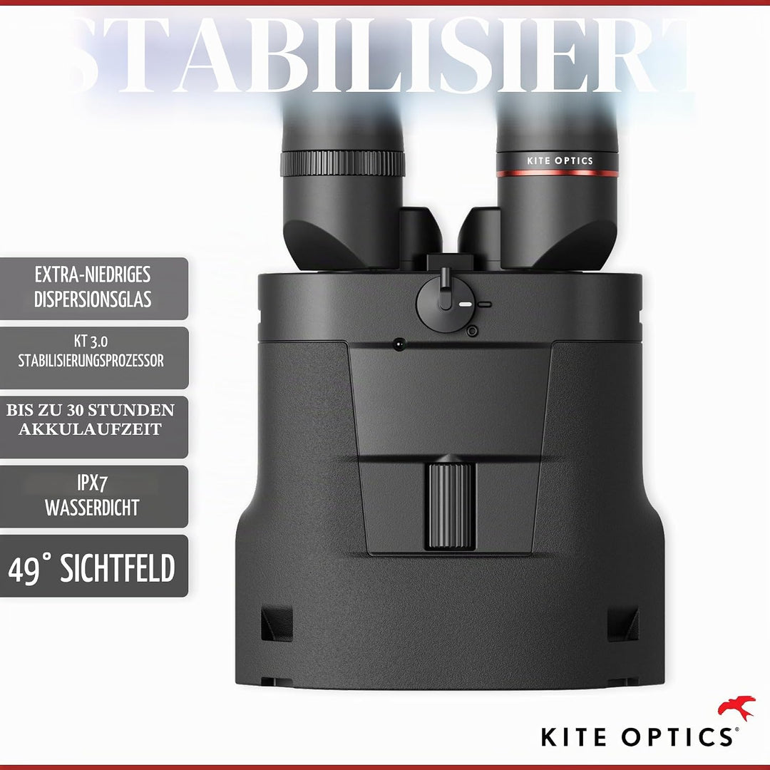 KITE OPTICS Fernglas APC Stabilized Schwarz - 14x50