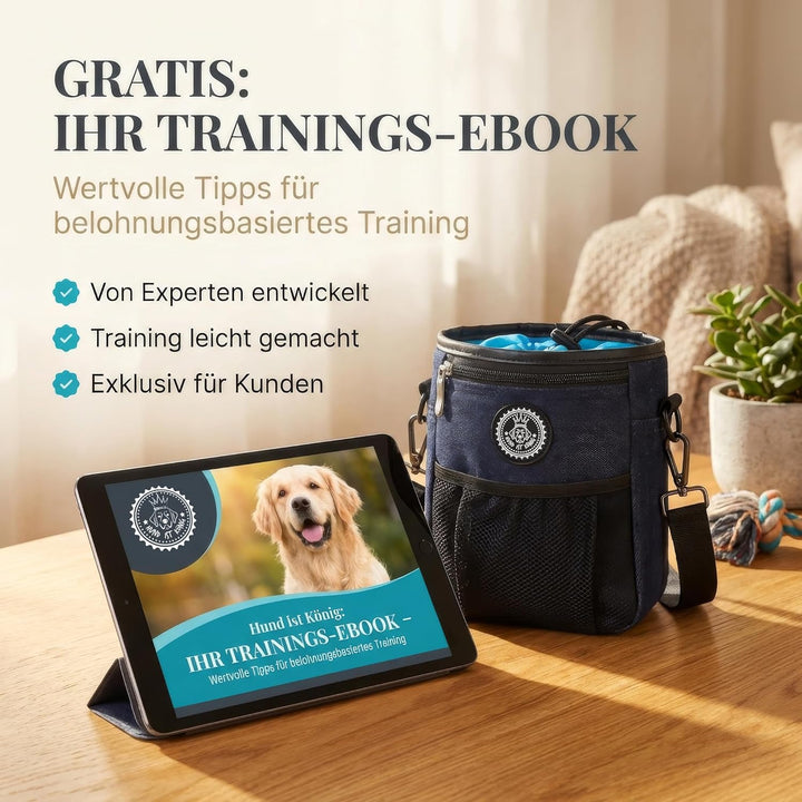 HUND IST KÖNIG® Premium Leckerlibeutel für Hunde - der Alleskönner - Robuster Futterbeutel Hunde mit
