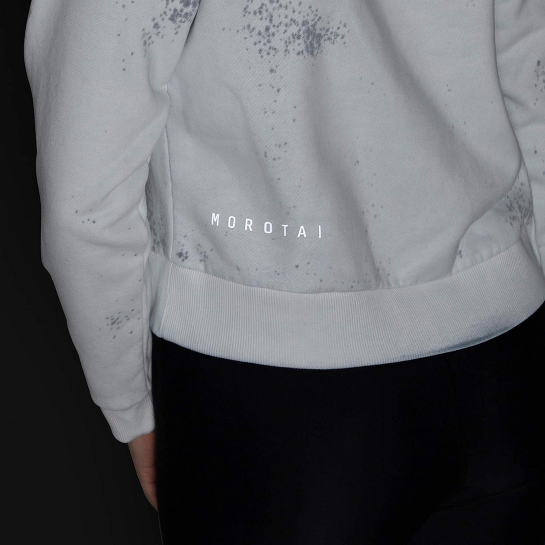 MOROTAI Damen NAKA Batech Sweatshirt Cremeweiss XL
