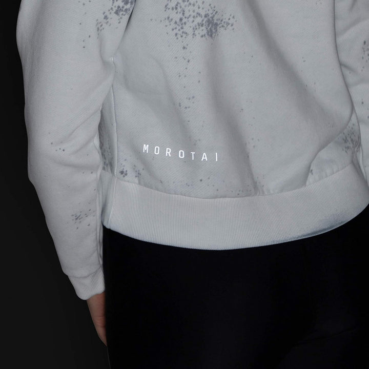 MOROTAI Damen NAKA Batech Sweatshirt Cremeweiss XL