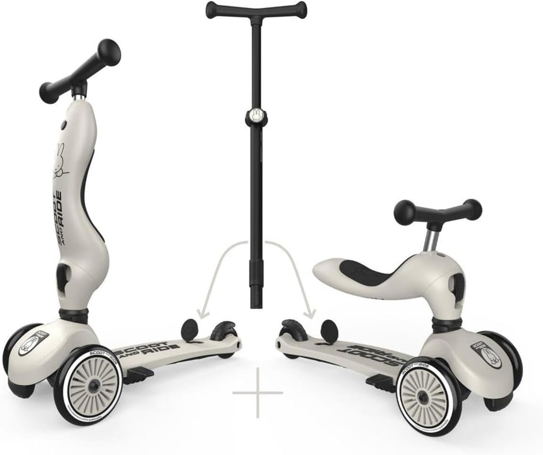 Highwaykick 1 Push and GO | Miffy Kollektion – 2-in-1 Lauflernhilfe und Kickboard